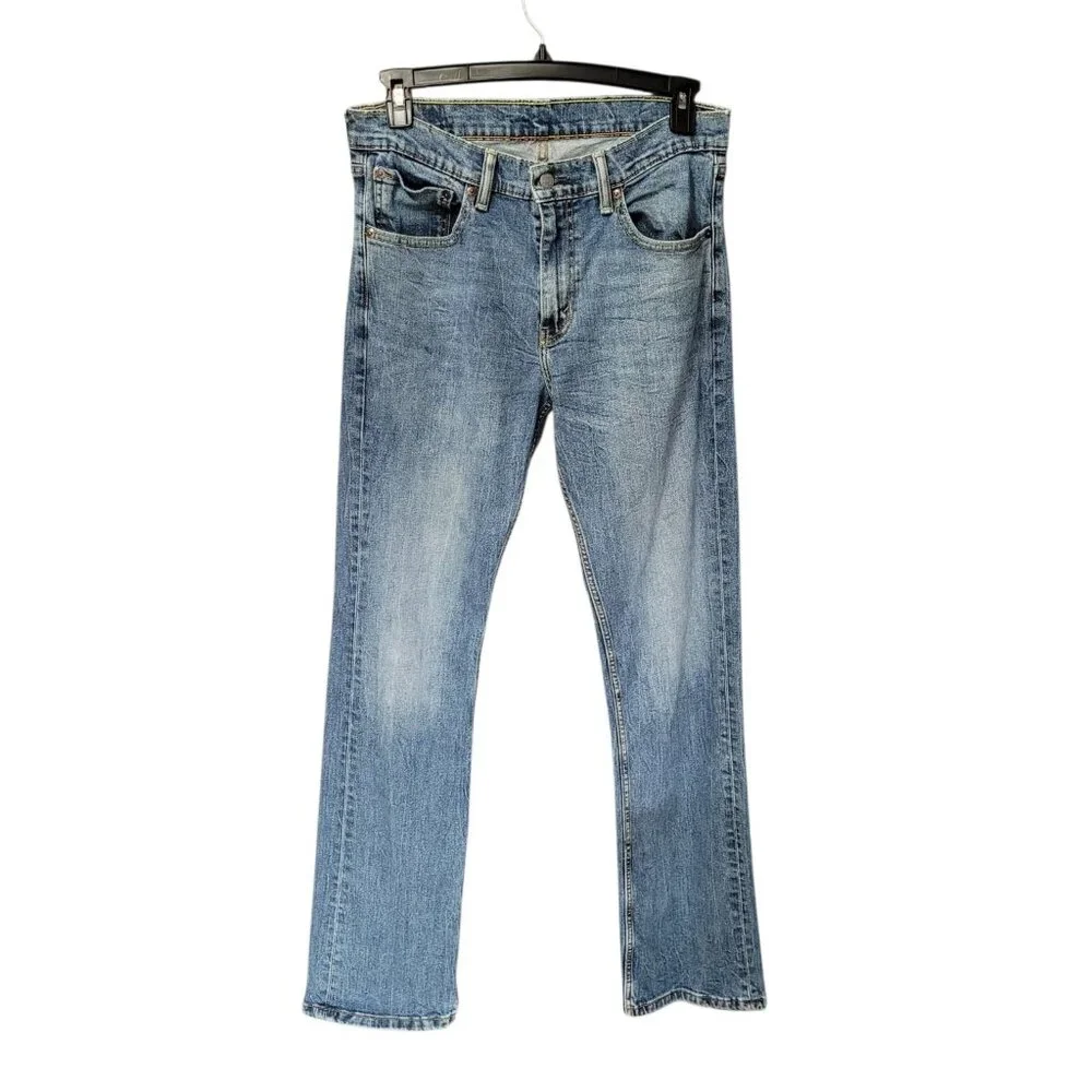 Levi’s 527 Low Boot Cut Med Wash‎ Men’s Denim Blue Jeans Size 34x34